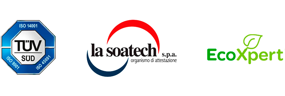 Campinoti & Bozzoni: ertificazione UNI-EN ISO 9001:2008 (Tüv) e l'attestazione di qualificazione S.O.A. (Sovim ICQ)